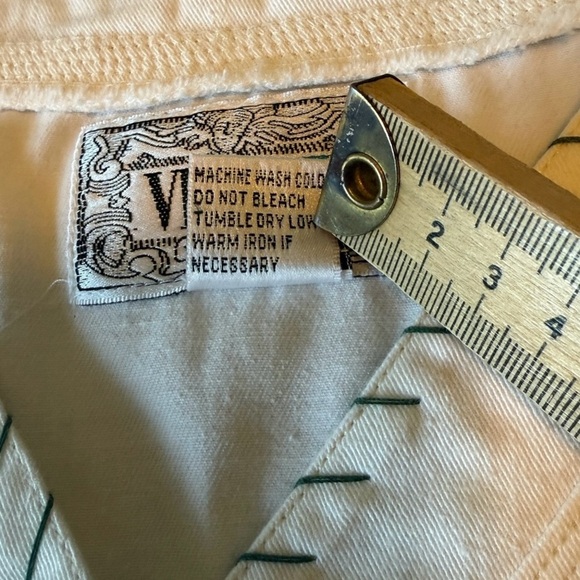 Vintage Stitched Christmas Tree Print Button Up Shirt Size Medium Oversized - Picture 9 of 15